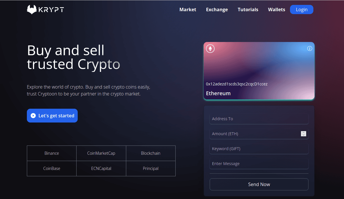 Blockchain Web Application screenshot